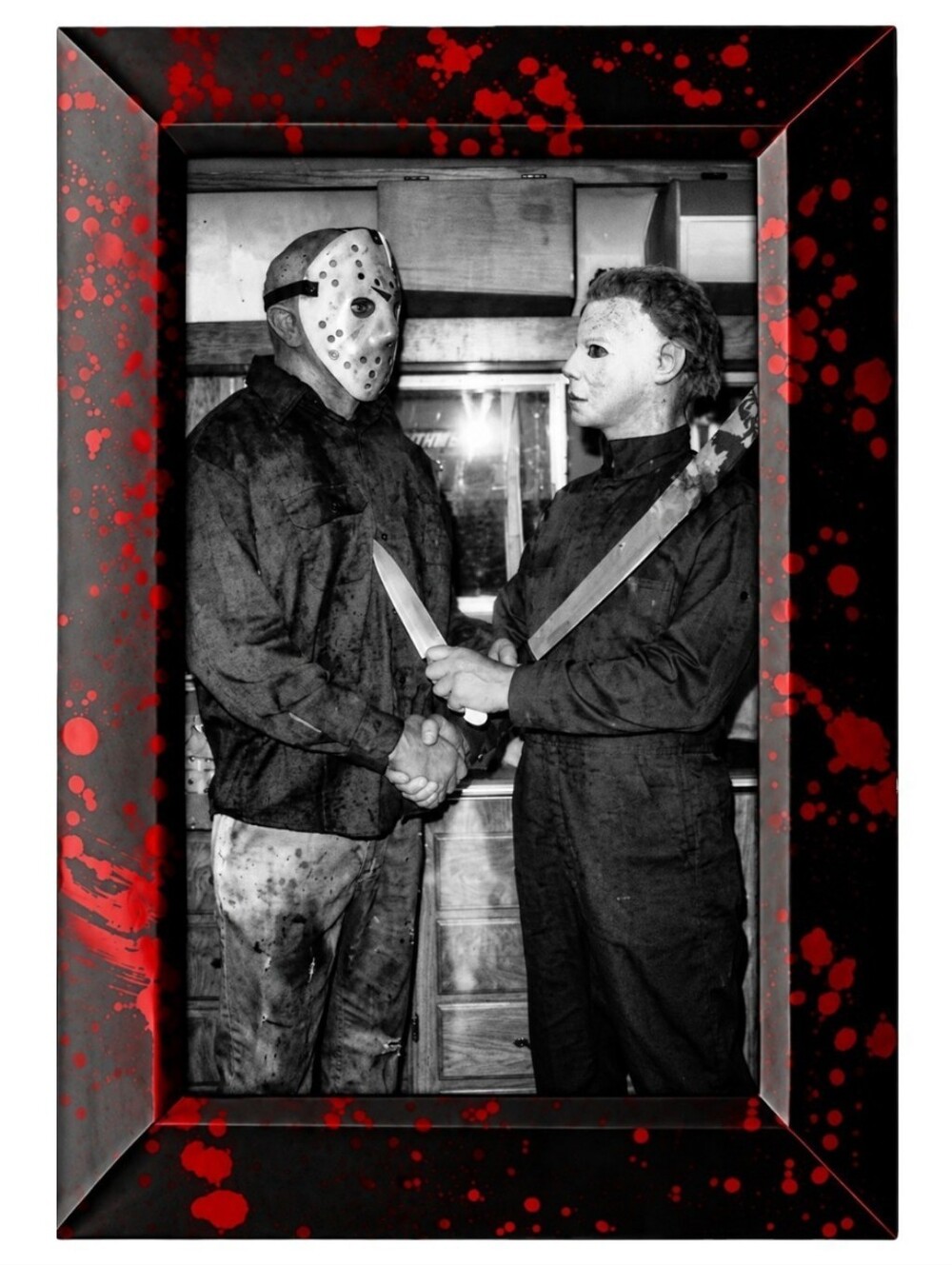 Vintage Horror Bloody Friday the 13th Jason voorhees Halloween Micheal Myers Art